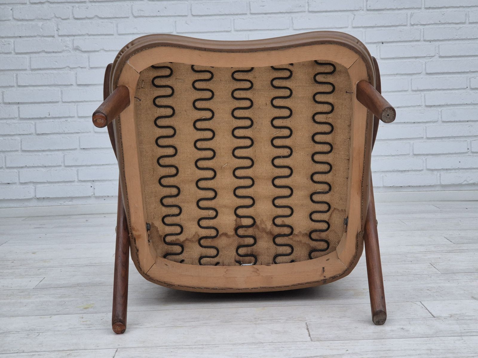 Ca. Jaren 1960, Deens Design Van Erhardsen & Andersen, Fauteuil, Teakhout. photo vintage