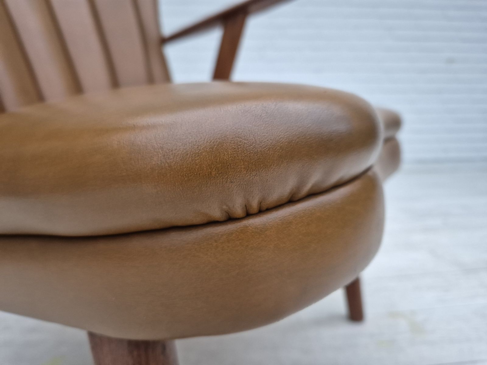 1150.0 1960s, Danish Design By Erhardsen & Andersen, Armchair, Original Condition, Teak Wood. photo