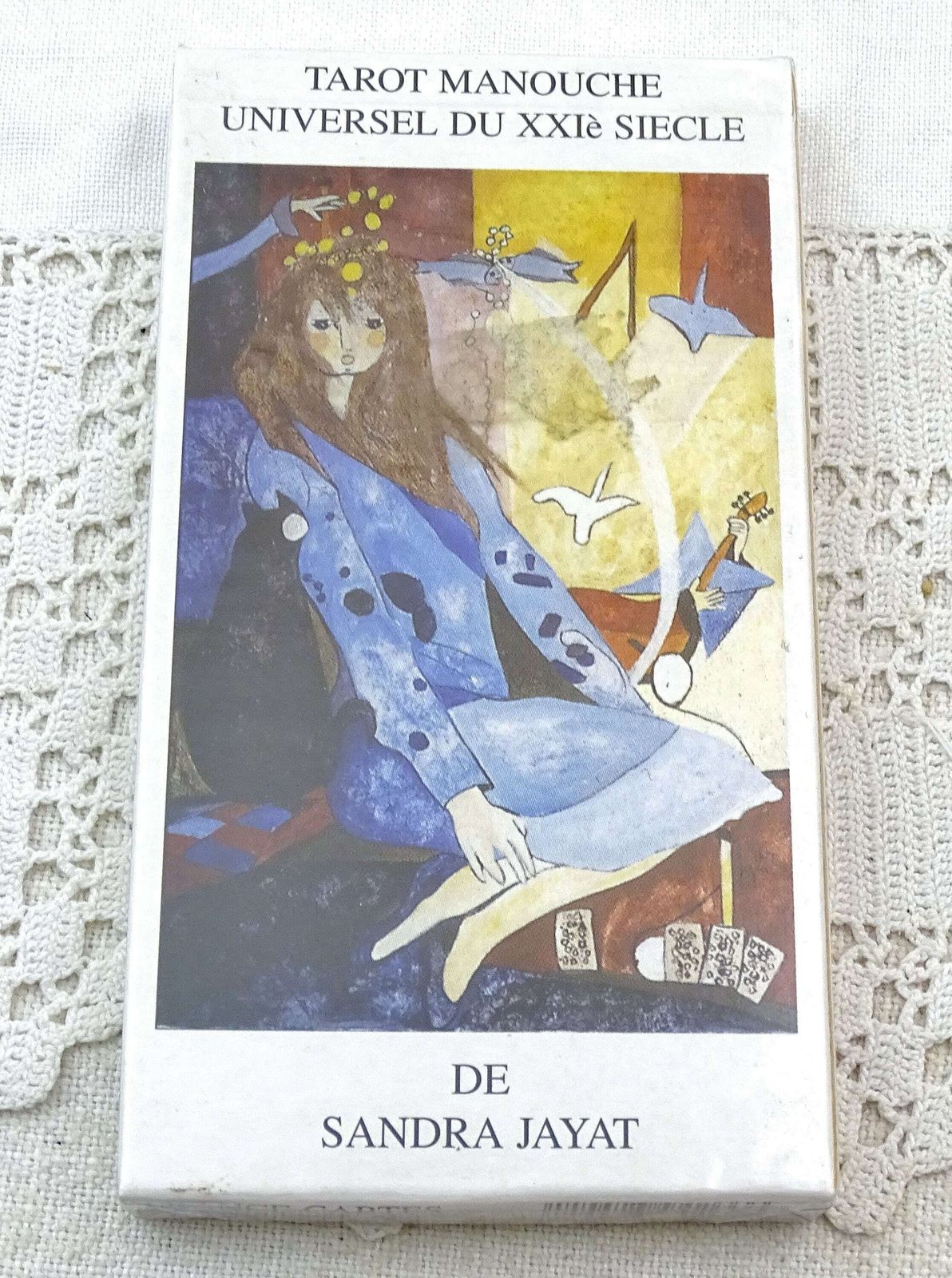 Vintage Frans setje ongeopende, ongebruikte tarotkaarten – Tarot Manouche Universel Du Xxi Siecle, retro zeldzaam waarzeggersinstrument uit Frankrijk photo for sale