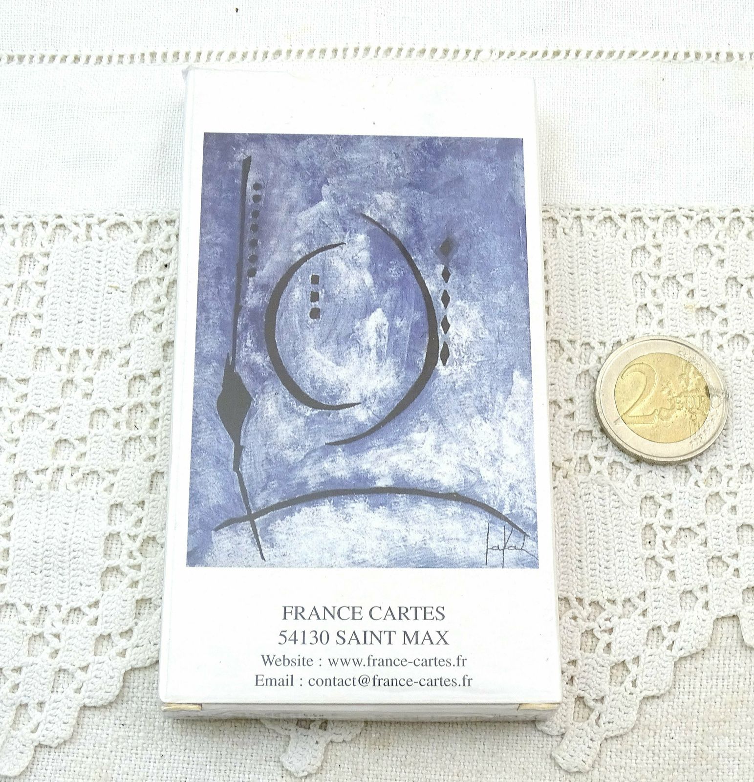 Vintage Frans setje ongeopende, ongebruikte tarotkaarten – Tarot Manouche Universel Du Xxi Siecle, retro zeldzaam waarzeggersinstrument uit Frankrijk photo 87.0