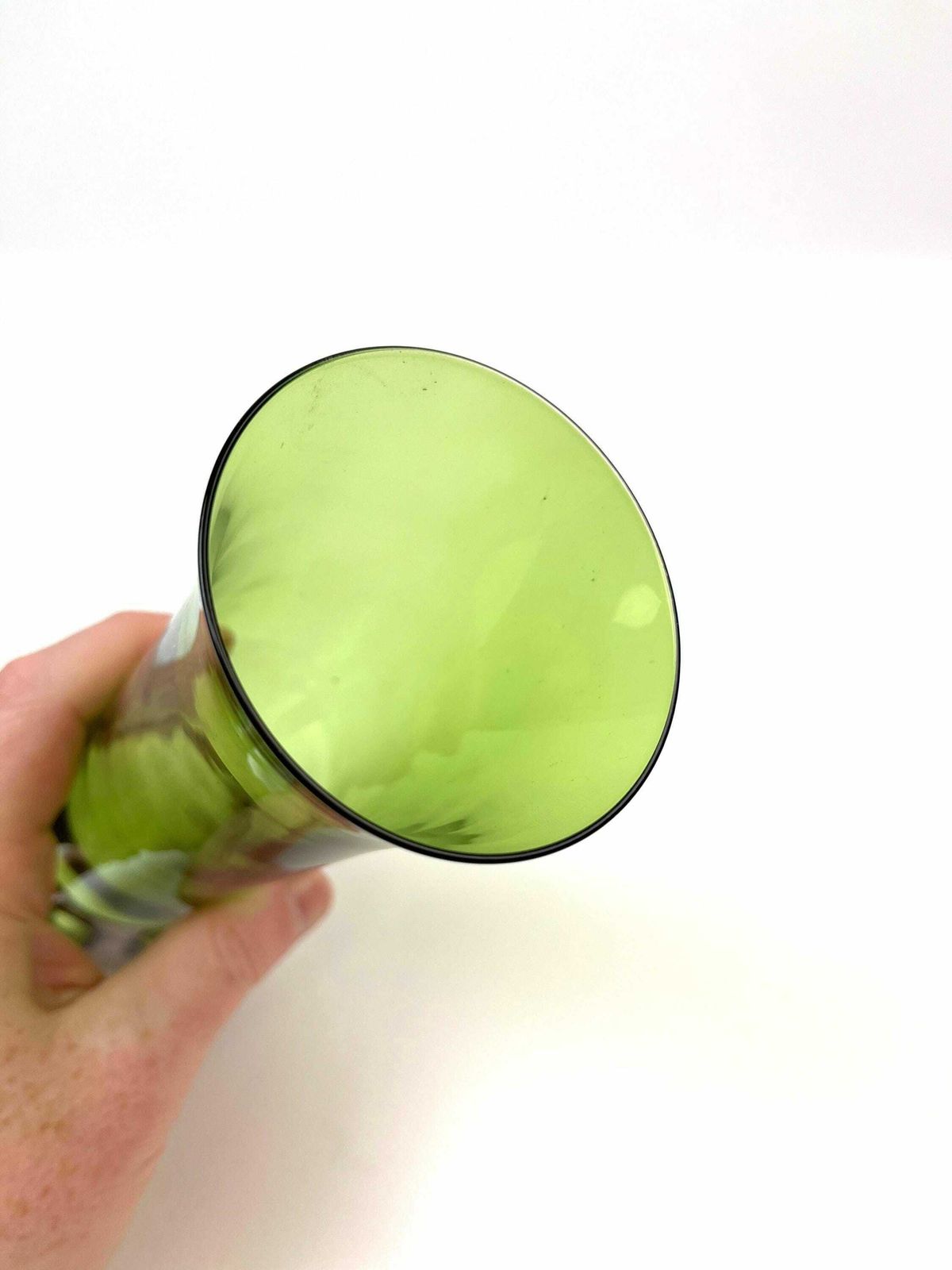 Rare Green Glass Space Age Mid Century 800 Silver Mount Vase Mäki Matti 1962 photo 250.0
