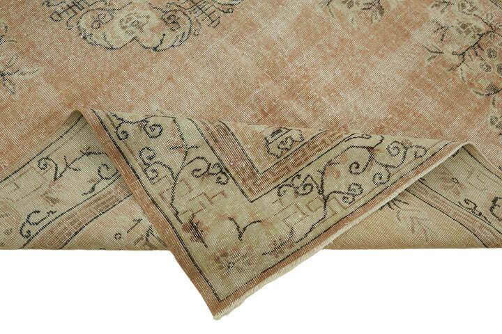 Handmade  Beige Turkish Vintage Area Rug 206 Cm X 304 Cm photo vinterior