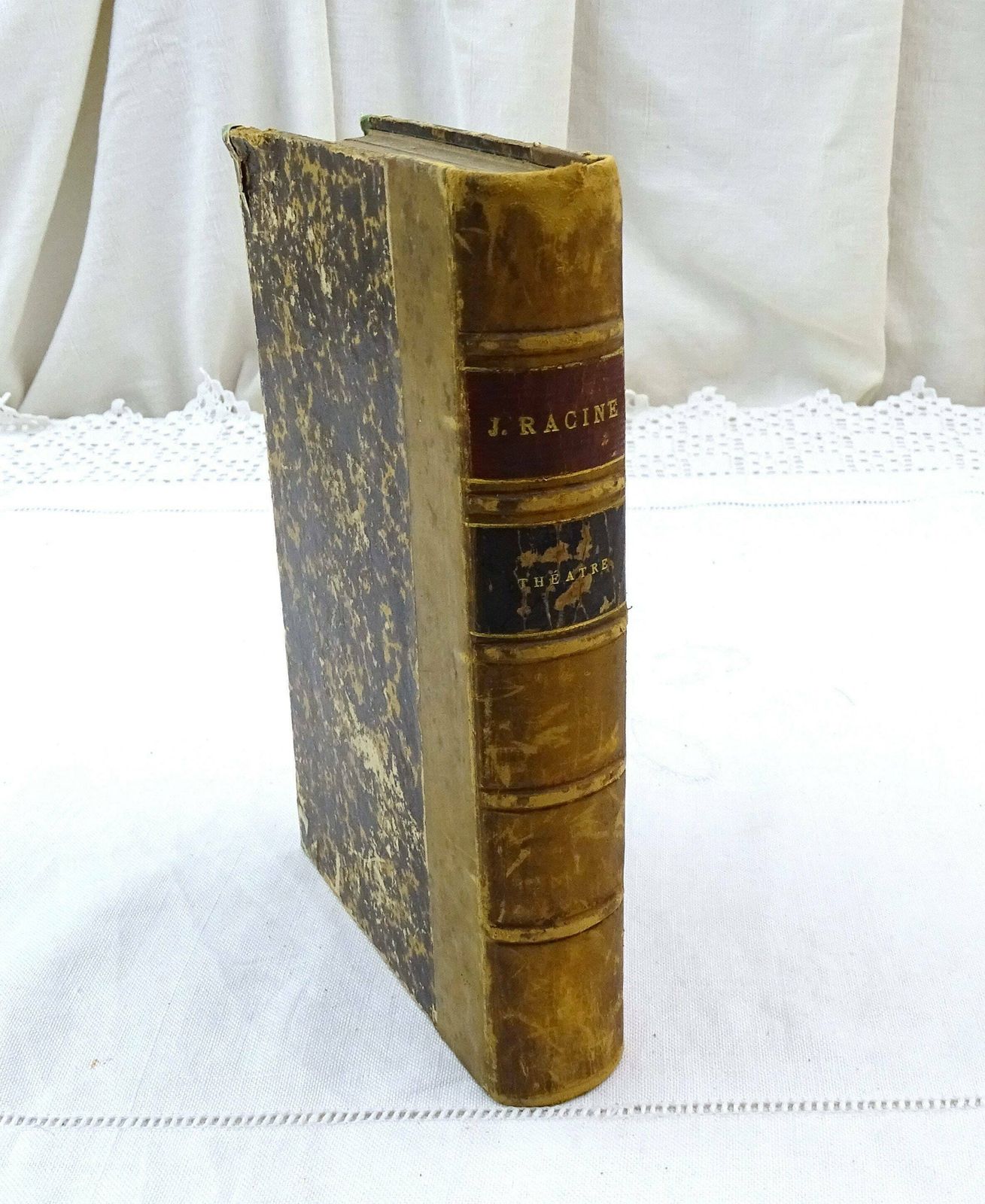 Antiek Frans Gebonden Boek – Théâtre Complet De Racine, 1877 – Toneelstukken Van De Franse Toneelschrijver Racine photo buy