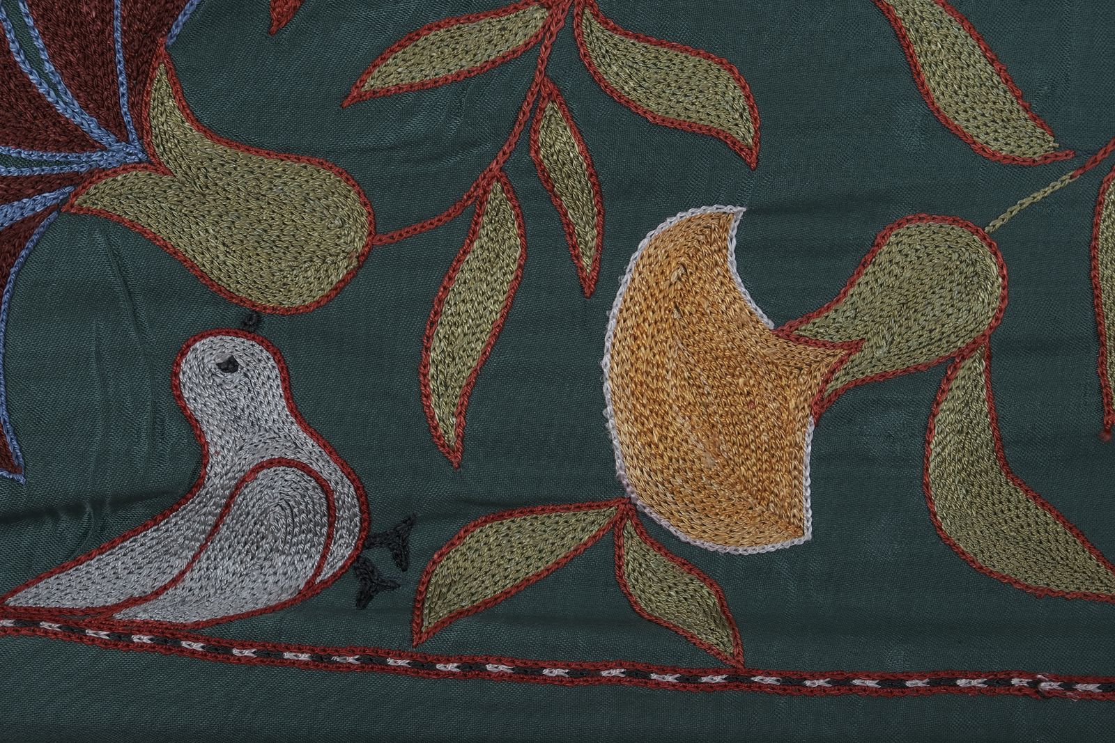 photo furniture Floral Suzani Table Or Wall Decor – Handcrafted Uzbek Embroidery 1'7'' X 6'2''