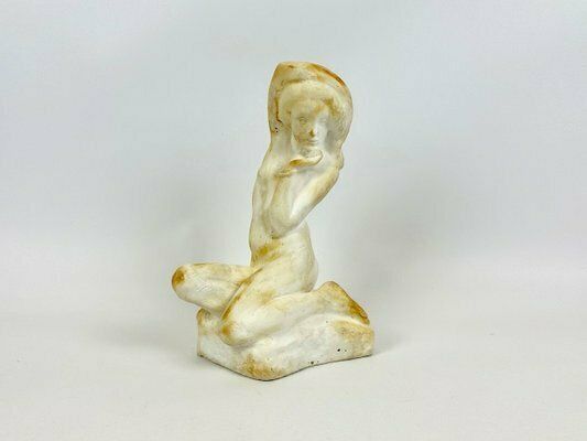 Jan štursa, Melancholic Girl Sculpture, 1910, Plaster