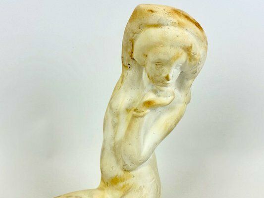 1587.0 Jan štursa, Melancholic Girl Sculpture, 1910, Plaster photo