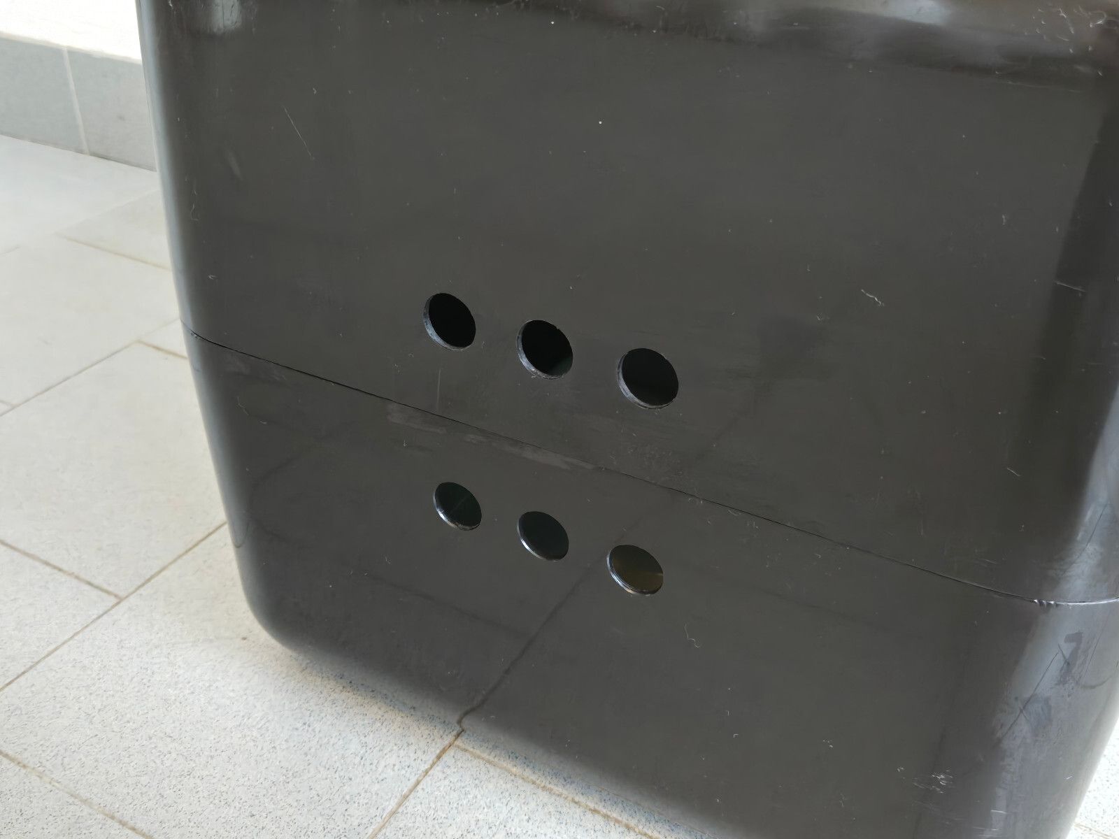 Vintage 1970 Jean Garcon Bar Cube For Formag 70s Space Age Plastic Black photo vinterior