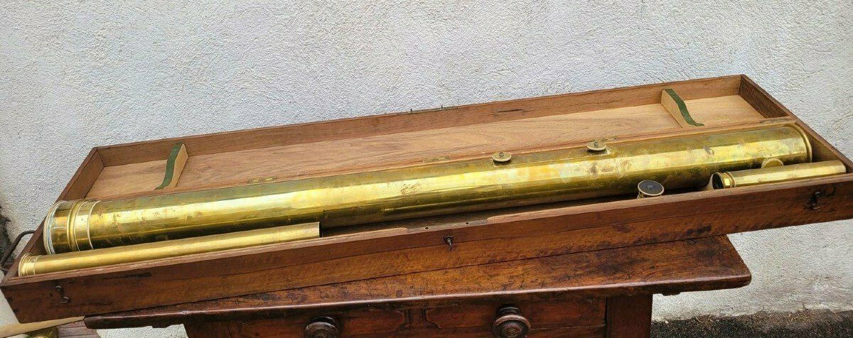 Astronomical Telescope, Duroni Milano, 19th Century photo furniture