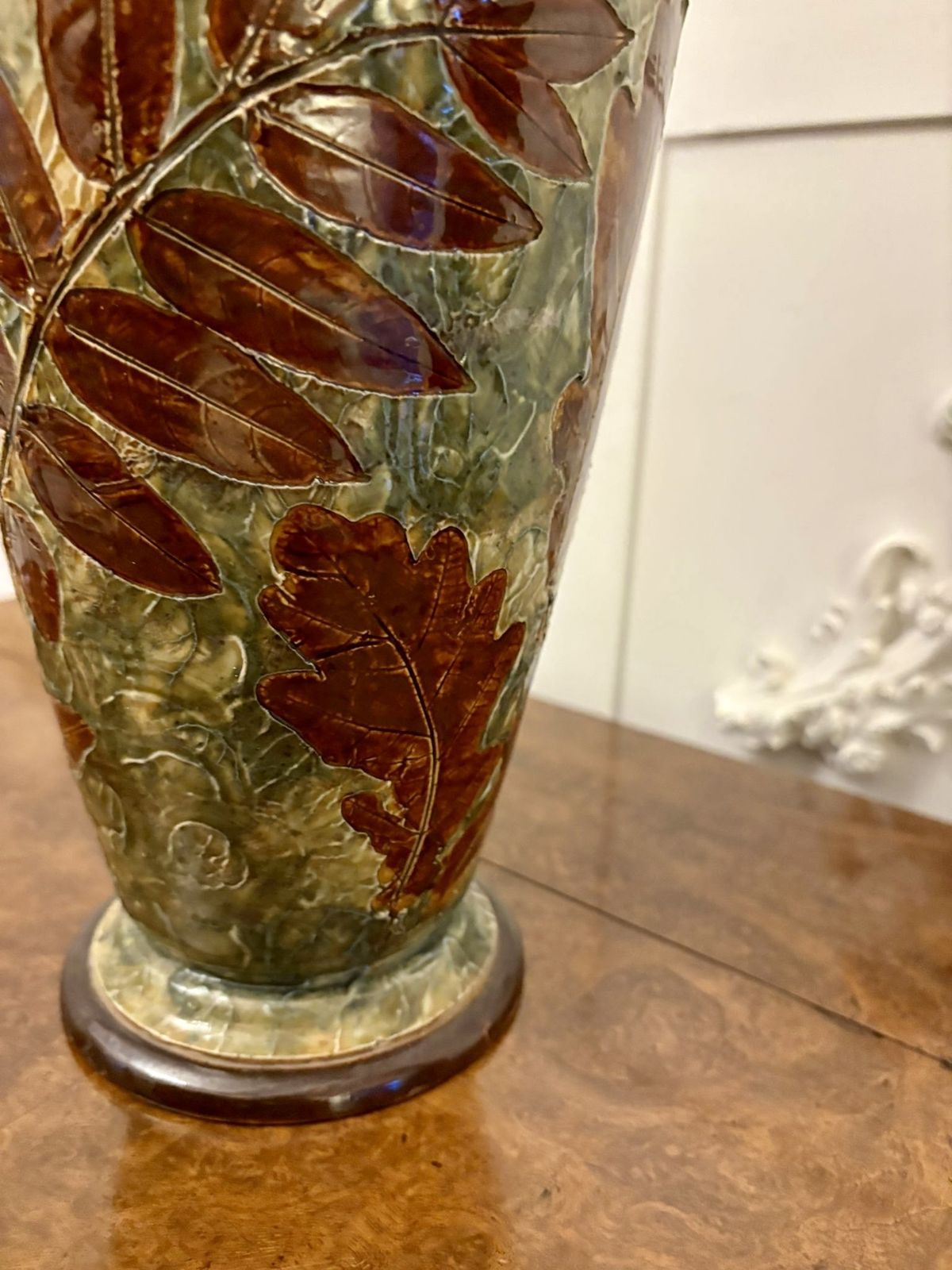 Large Antique 19th Century Quality Doulton Vase photo vintage