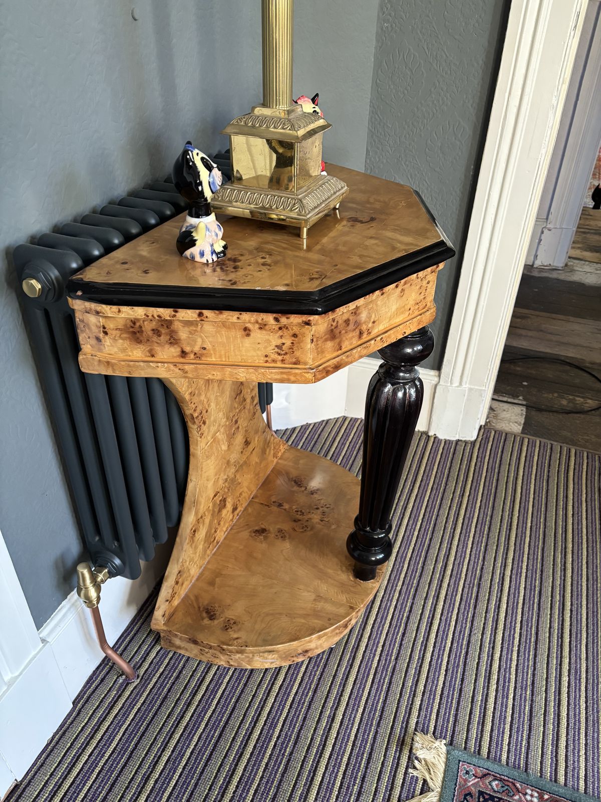 Art Deco Burr Maple Side Table photo Furniture