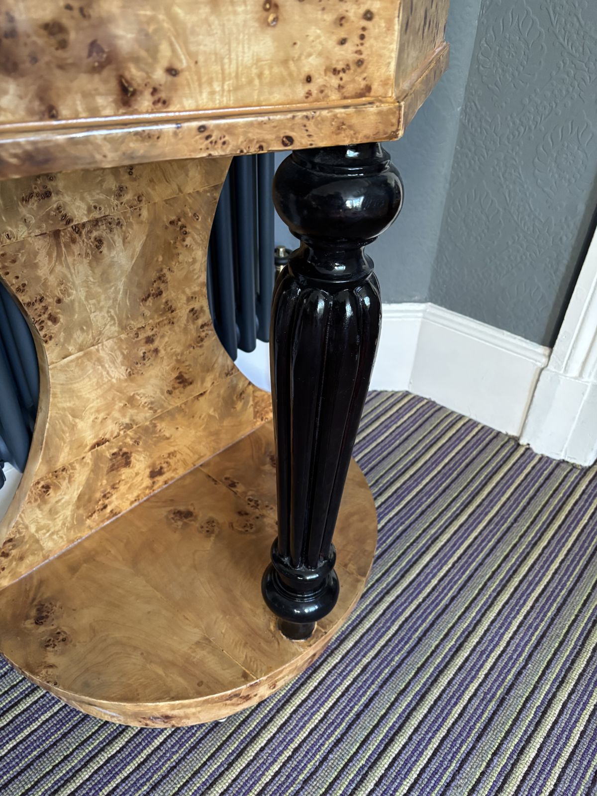 Art Deco Burr Maple Side Table photo 450.0
