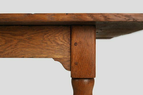 Rustic Farmhouse Table In Oak Wood, France, 1850s photo Furniture