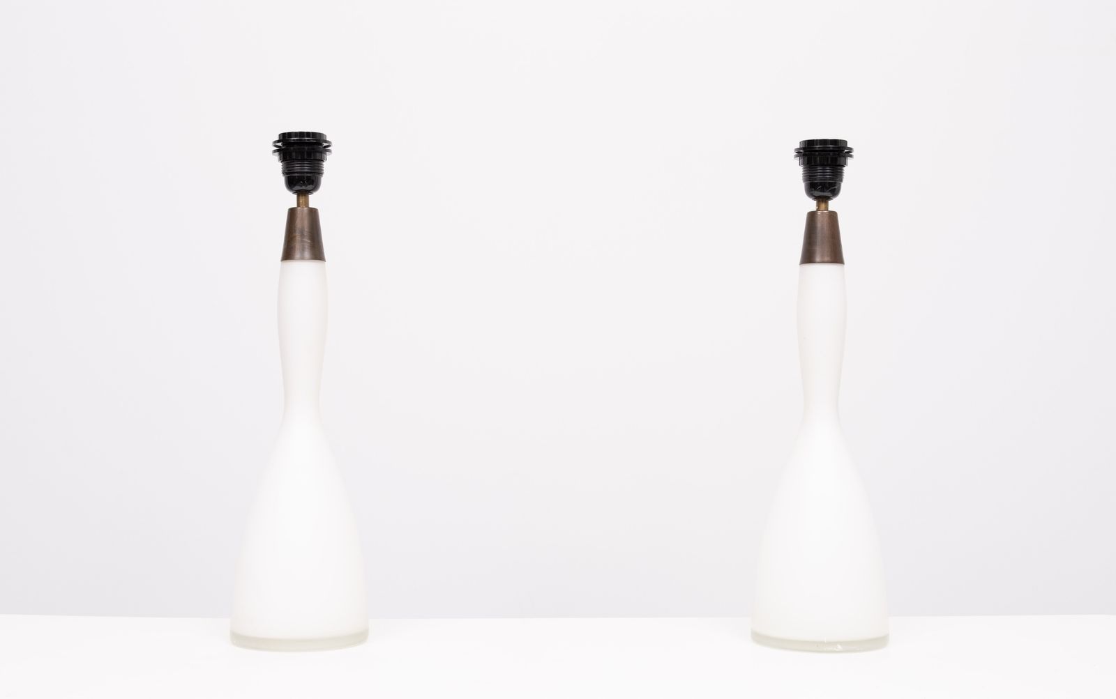 Kastrup Opaline Glass Table Lamps Design By Jacob Bang 1960s Denmark photo furniture