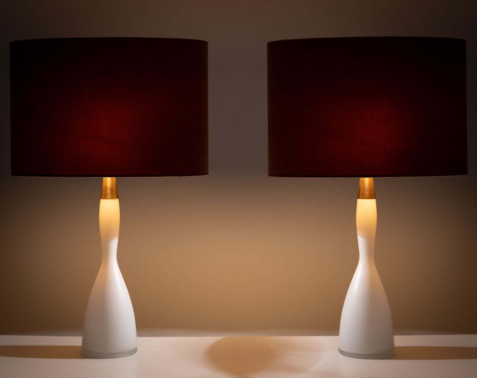 Kastrup Opaline Glass Table Lamps Design By Jacob Bang 1960s Denmark photo vinterior