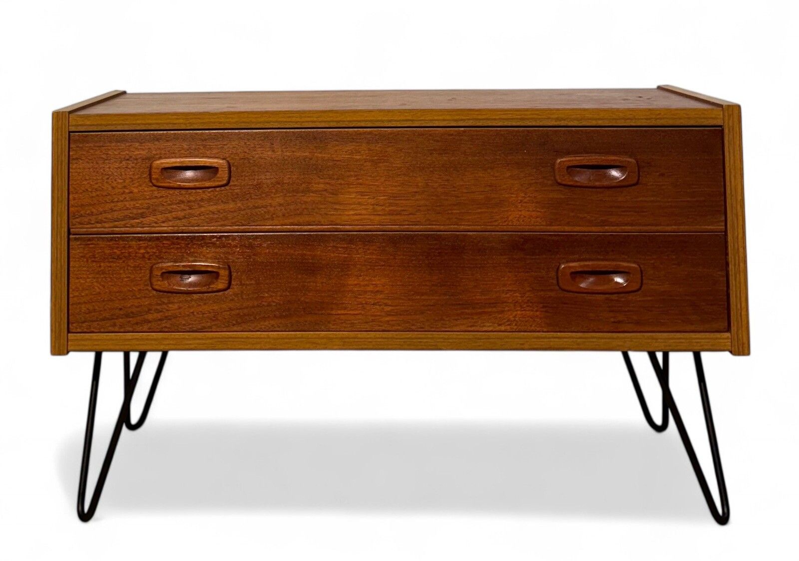 Danish Teak Chest Of Drawers Hairpin Legs Mid Century Retro Paul Codovous photo 225.0