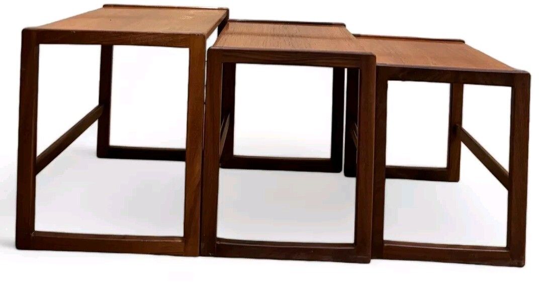 G Plan Teak Nest Of Tables Mid Century Retro photo vintage