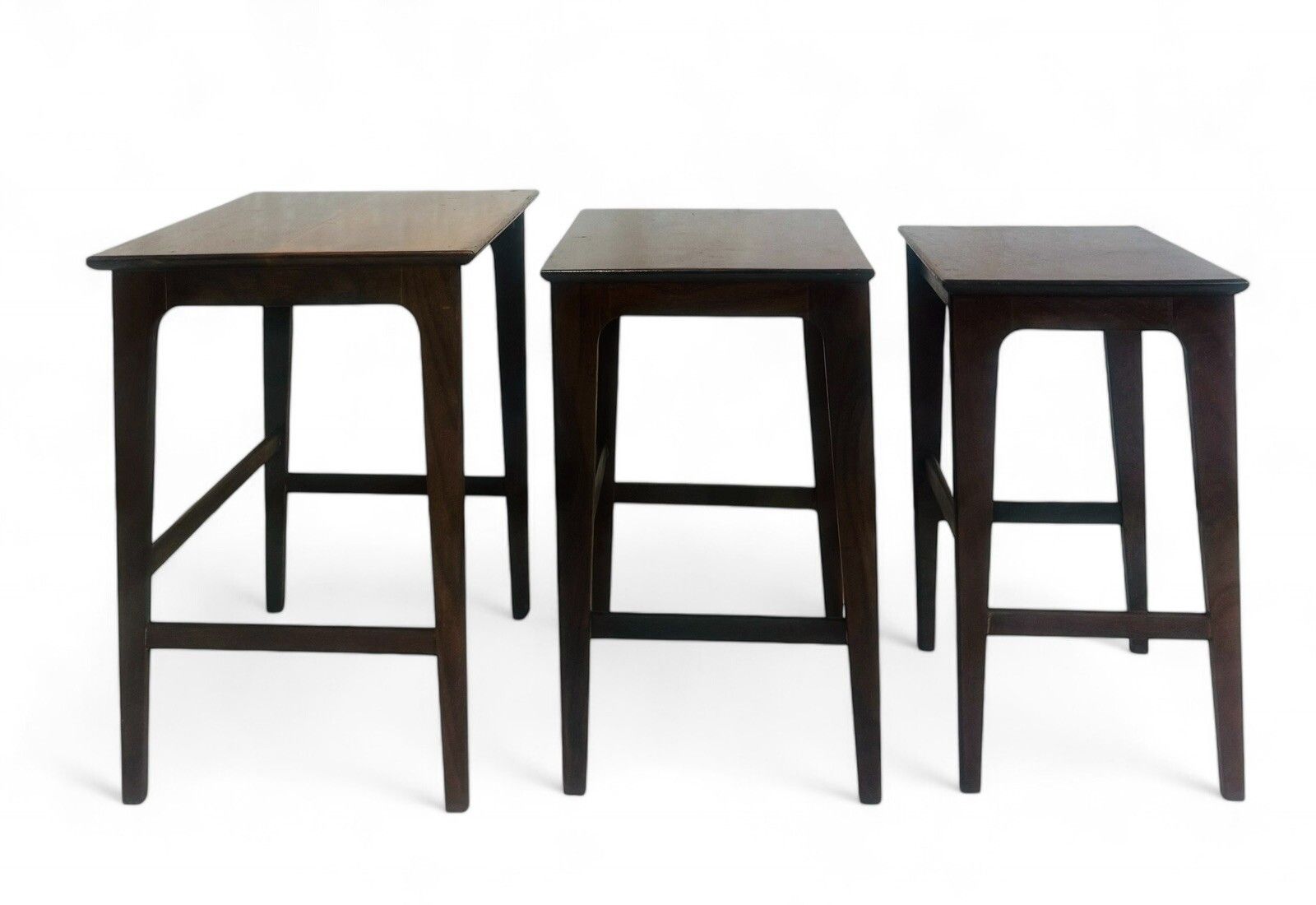 Younger Nest Of Tables Afromosia Mid Century Retro Rare photo vinterior