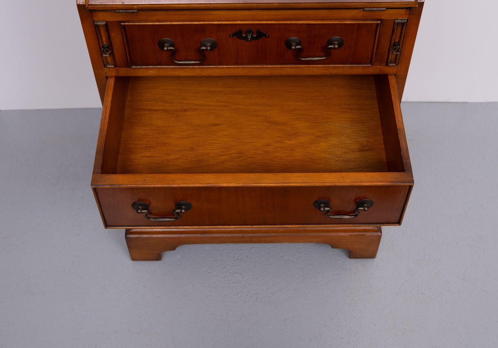 Small Mahogany Secretary .Georgian Style .England photo vintage