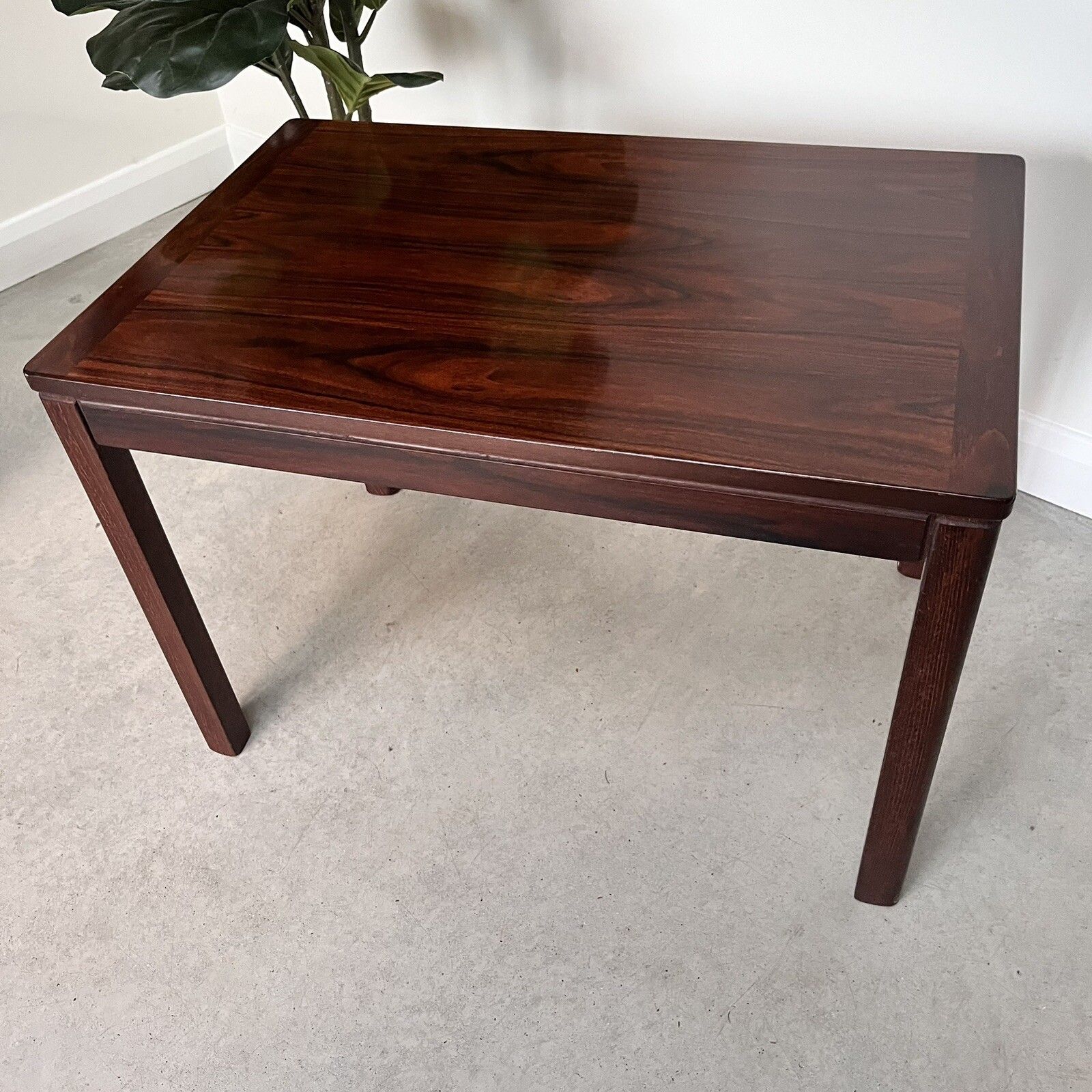 1970s Vintage Mid Century Rosewood Coffee Table Norwegian Scandinavian Design photo vinterior