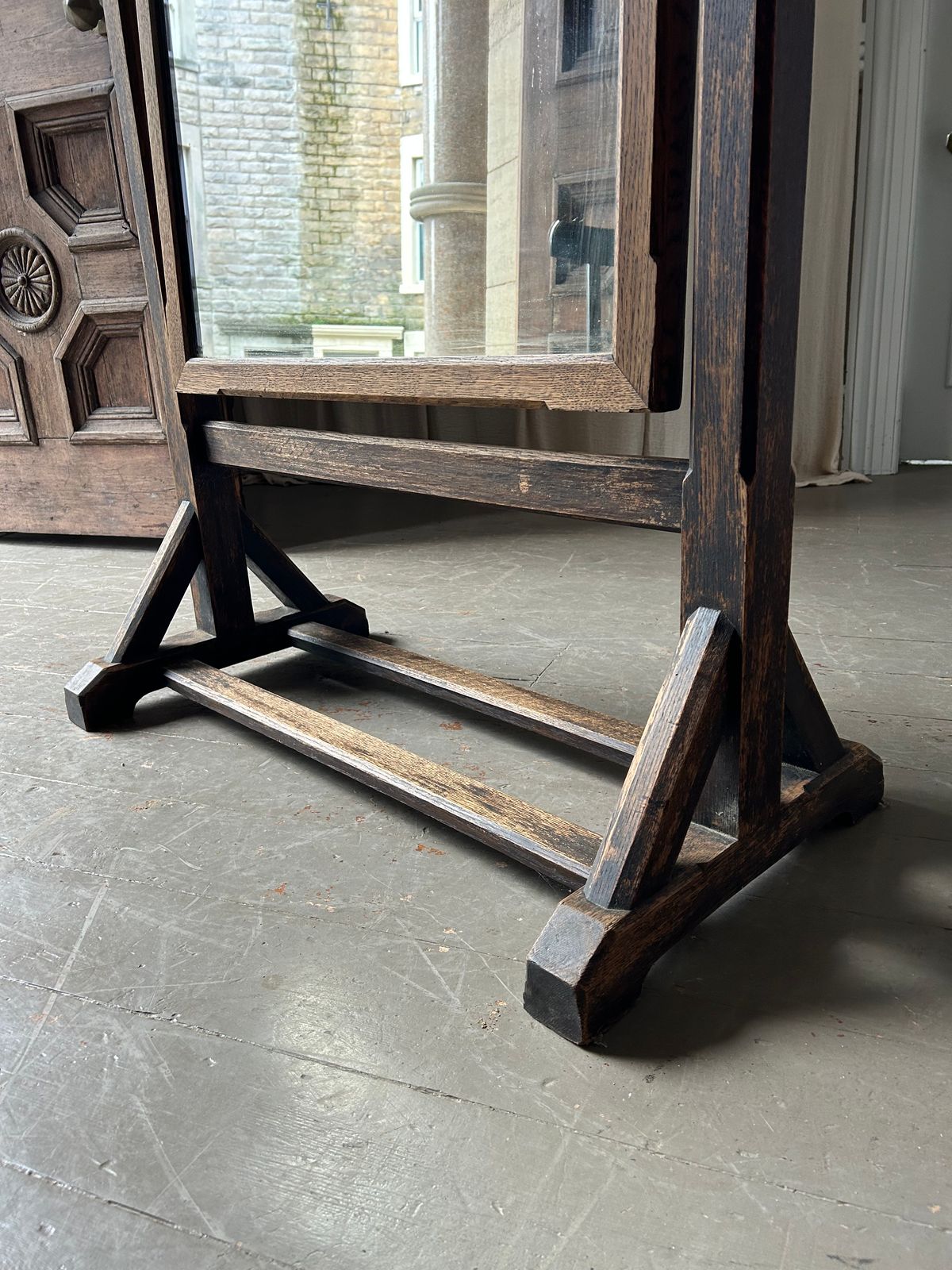 19th Century Reformed Gothic Dressing Mirror photo Home Decor