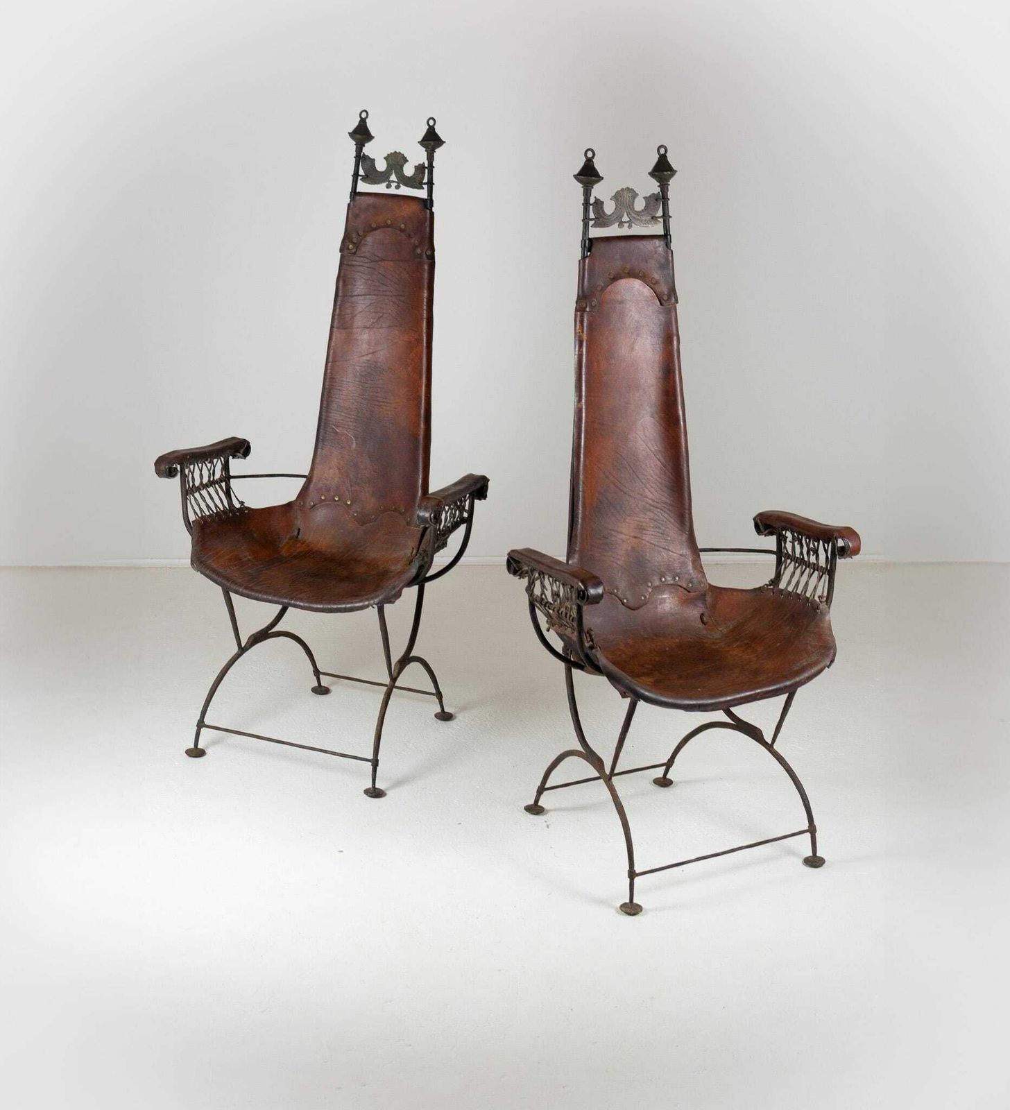 photo for sale Trône Armchairs By Sido & François Thévenin, Set Of 2 'Royal Armchairs