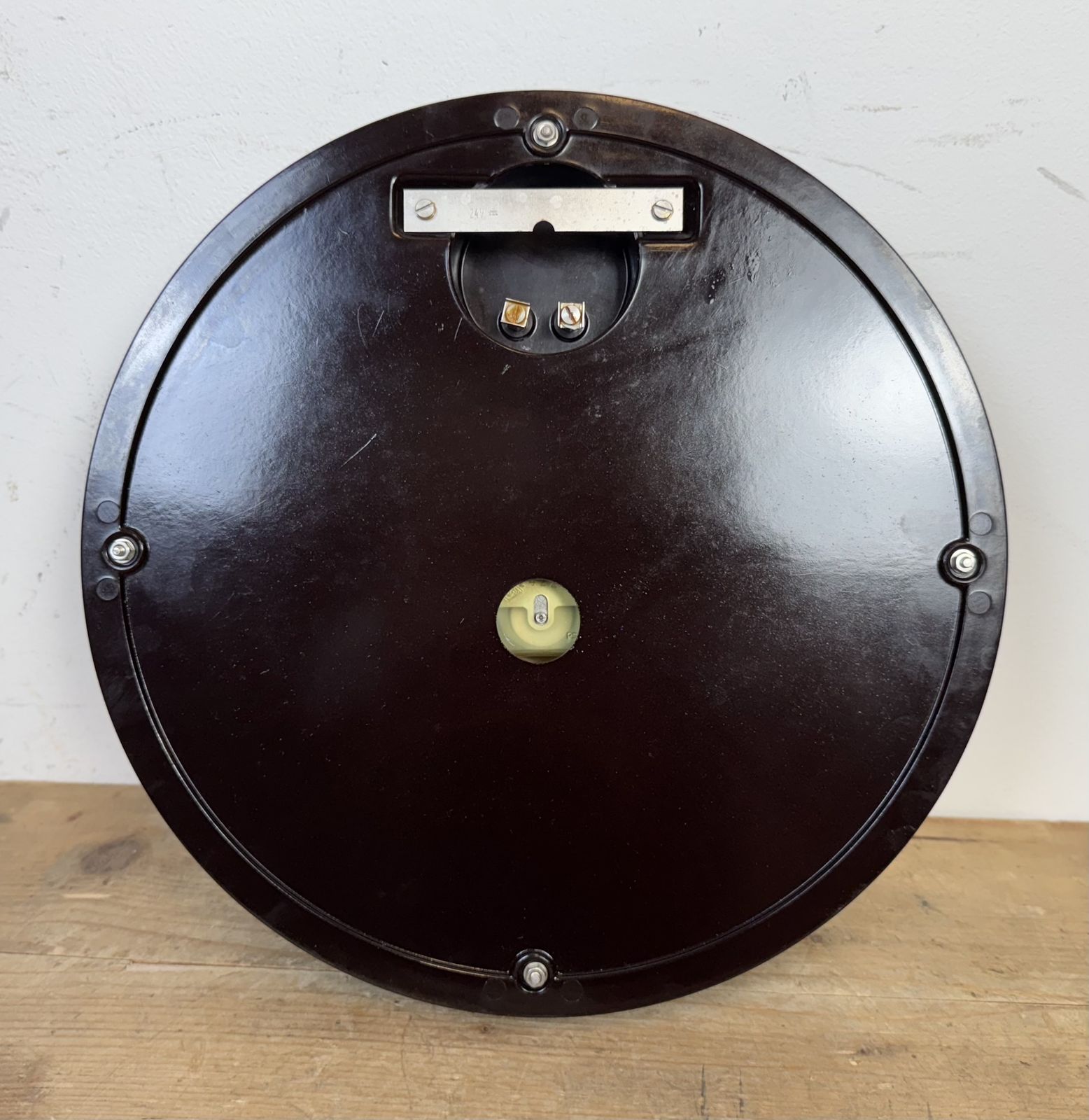 279.0 Industrial Bakelite Factory Wall Clock From Pragotron, 1960s photo