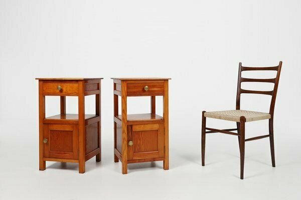 Art Deco Nightstands In Wood, France, 1940s, Set Of 2 photo furniture