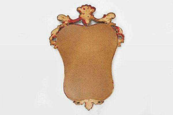 photo for sale 20th Century Belgian Baroque Mirror In Gilded Wood, 1950s