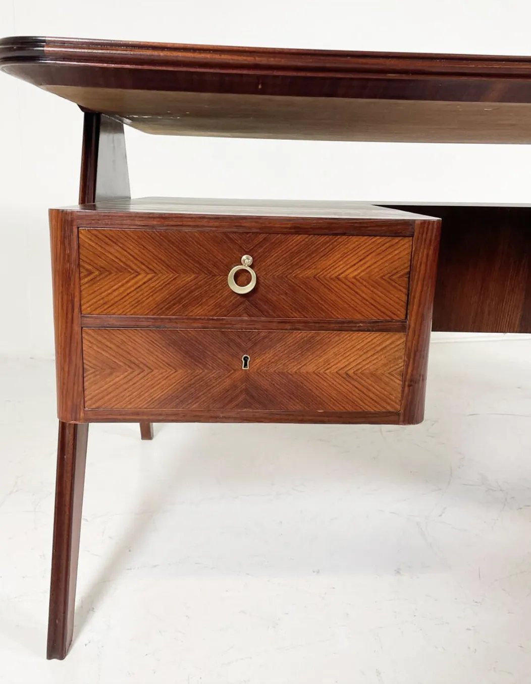Mid Century Large Executive Desk By Vittorio Dassi, 1950s photo vinterior