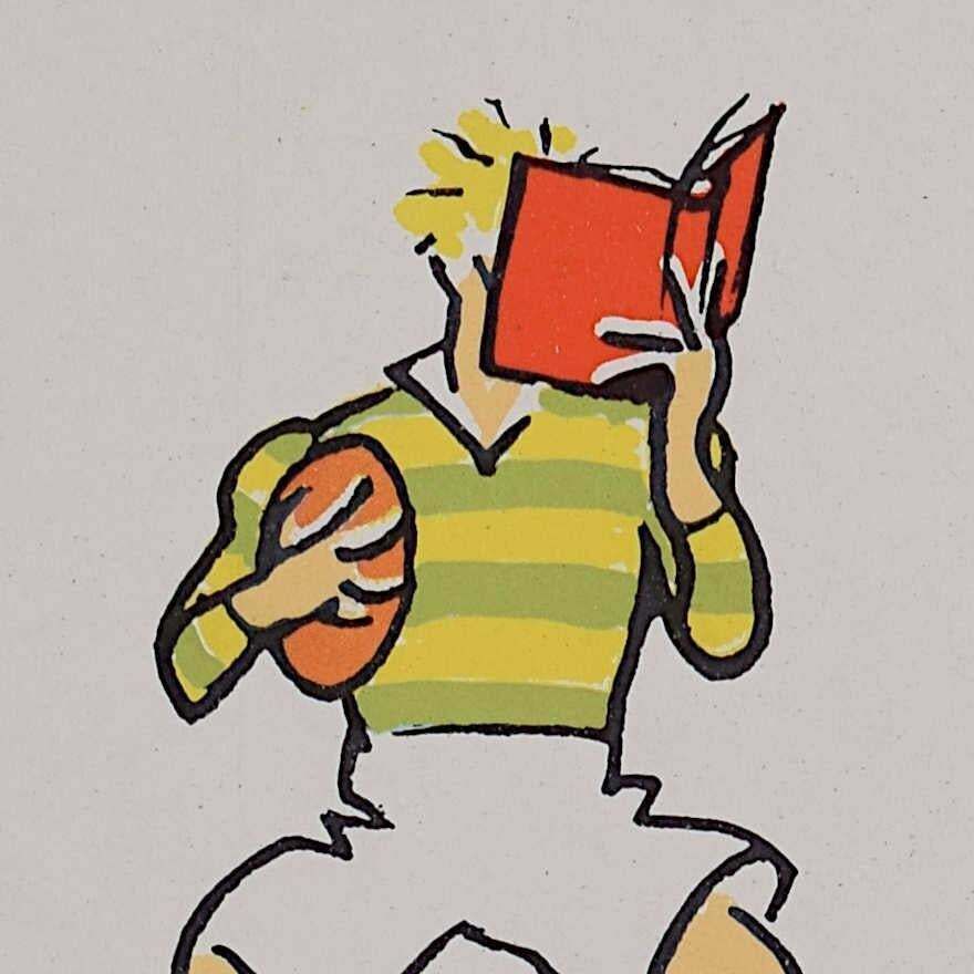 Fougasse (Cyril Kenneth Bird), The Indispensables, Official Rugby Union Publications Poster, C.1950 photo furniture