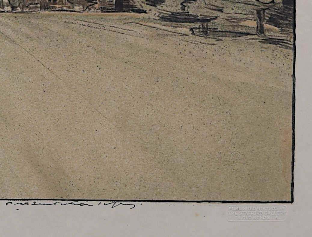 William Nicholson, St John's College, Oxford II, Lithograph By William Nicholson, 1906 photo furniture