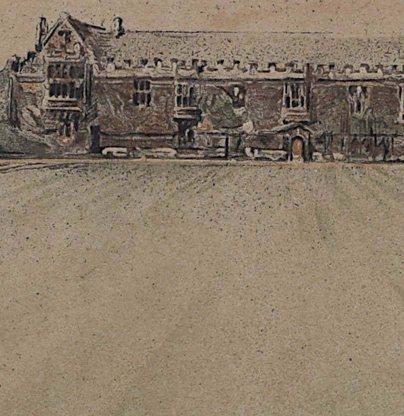 William Nicholson, St John's College, Oxford II, Lithograph By William Nicholson, 1906 photo Art