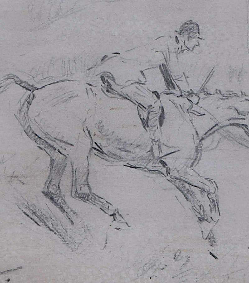 Braes Of Derwent Hunt, Drawing By Tom Carr photo furniture