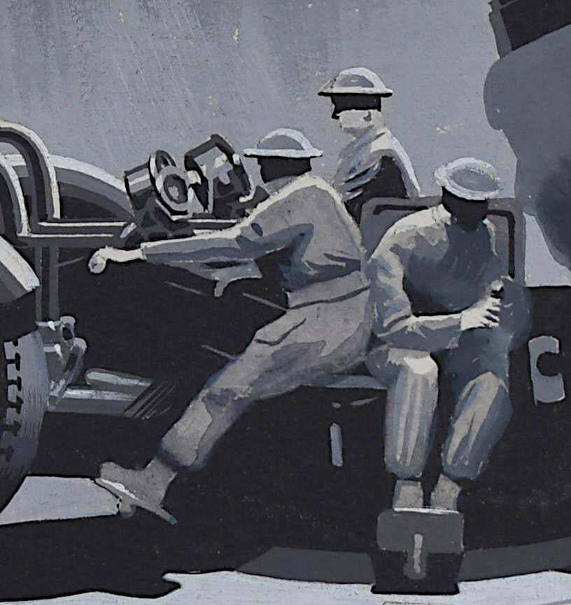 Vivian Bewicksecond World War Painting, Anti Aircraft Battery 1941 photo furniture