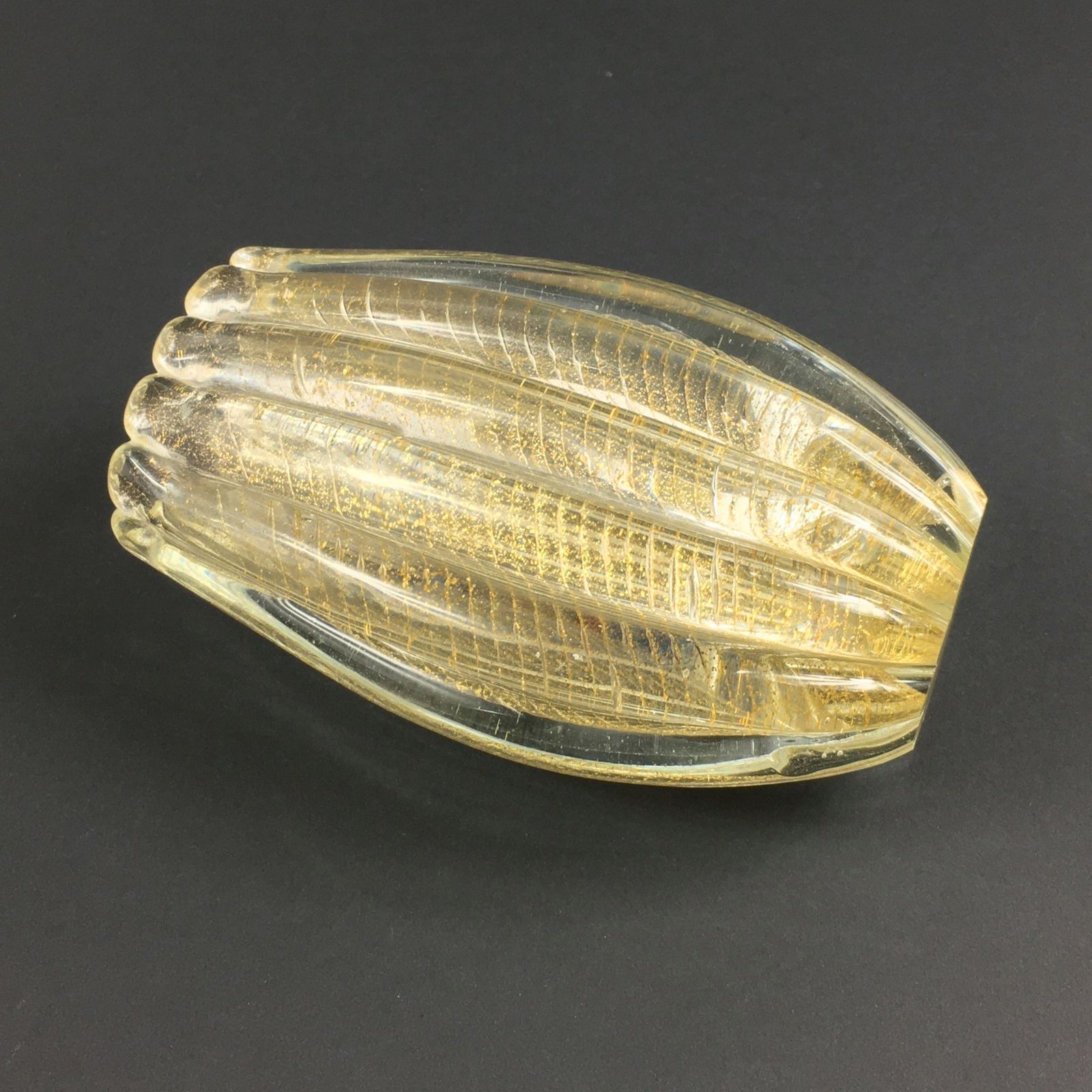 Mid Century Cordonato D'oro Murano Glass Vase From Barovier & Toso, Italy, 1950s photo 550.0