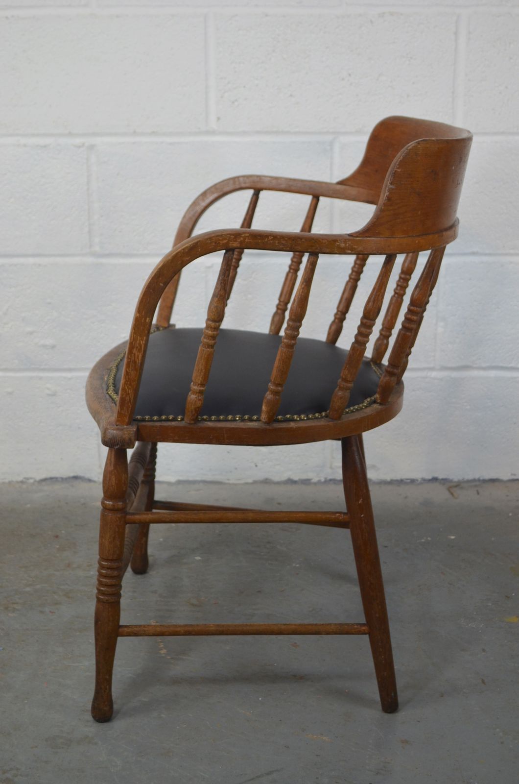 Furniture Early 20th Century Desk Chair, Upcycled photo