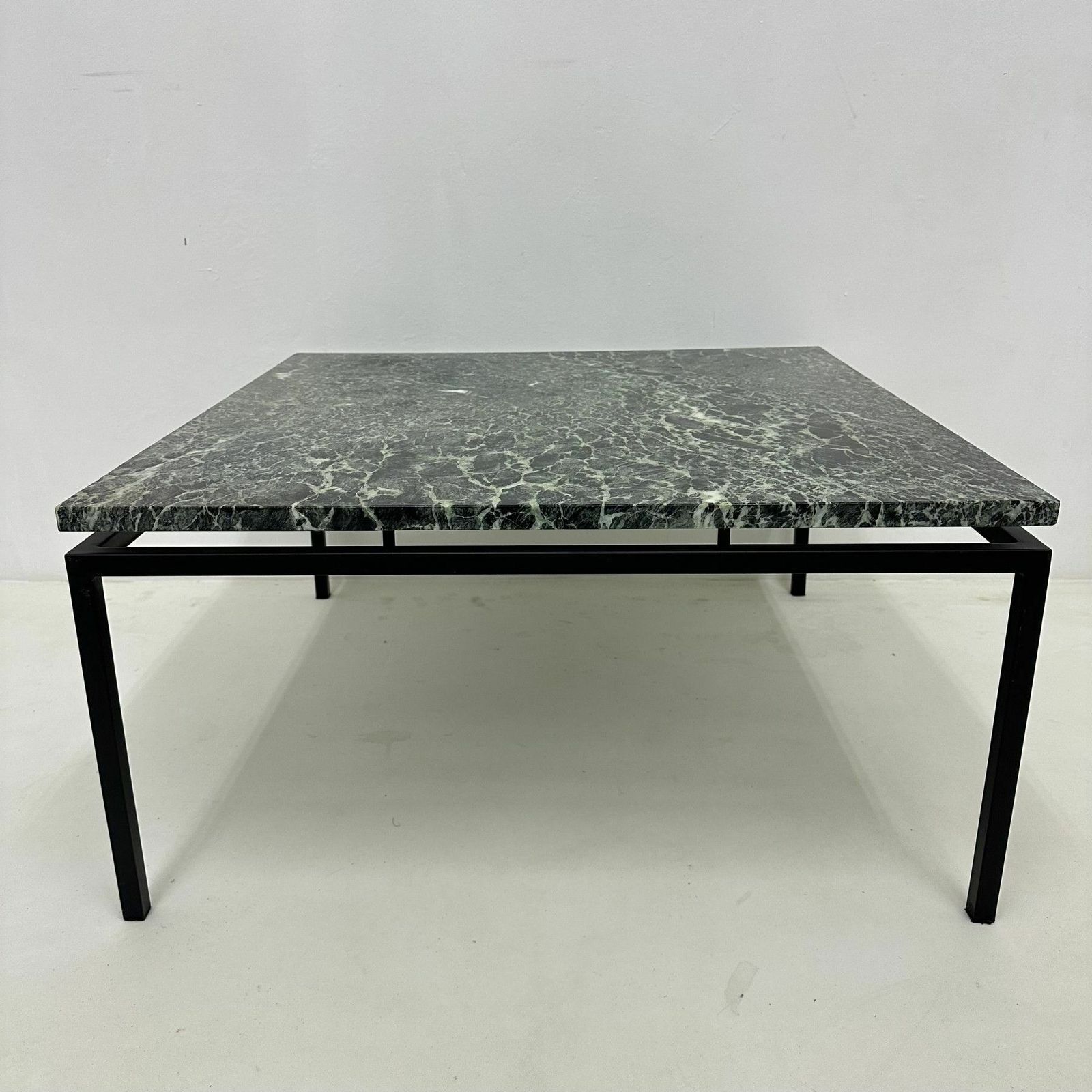 Mid Century Modern Salontafel Met Groen Marmer, Jaren 1970 photo for sale