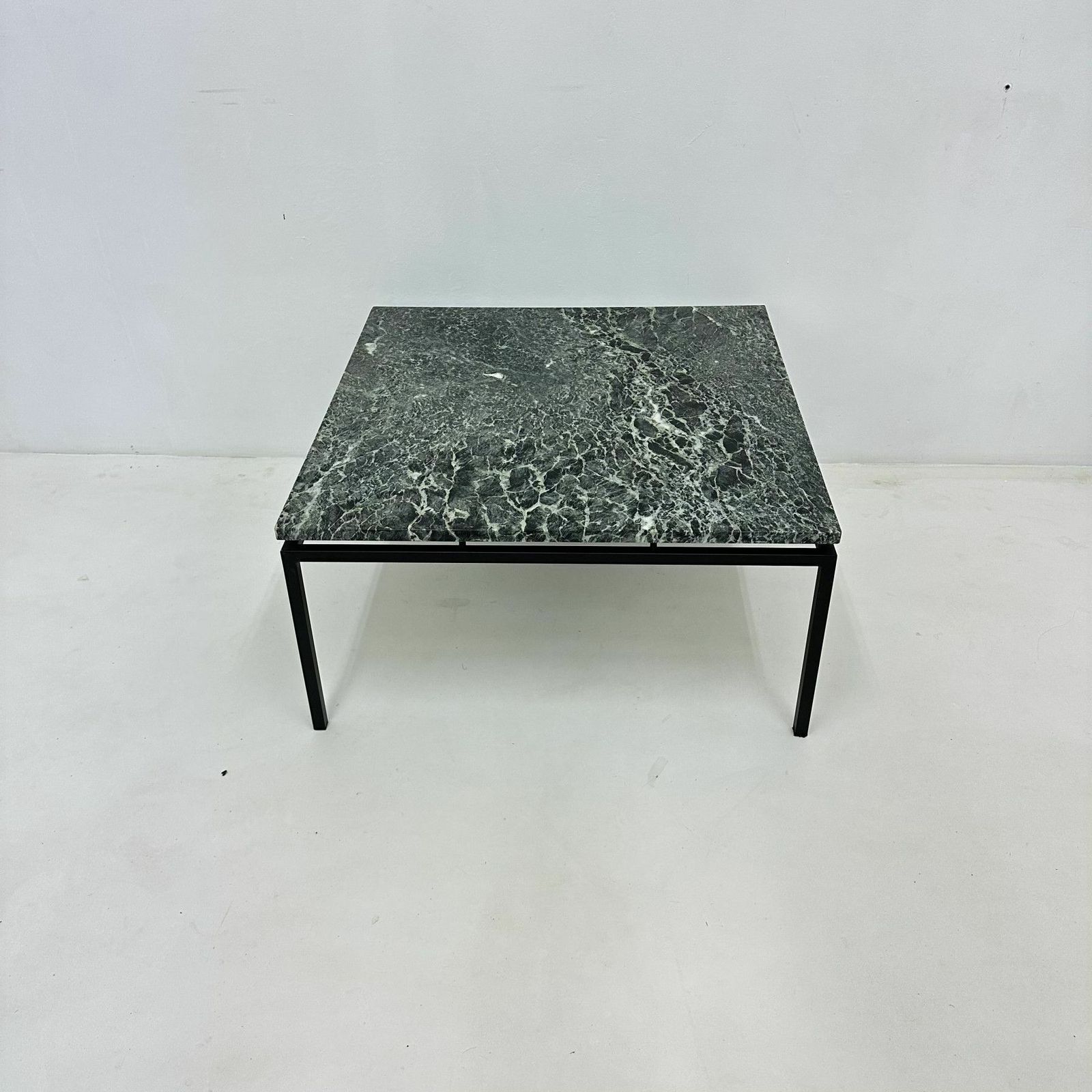Mid Century Modern Salontafel Met Groen Marmer, Jaren 1970 photo vintage