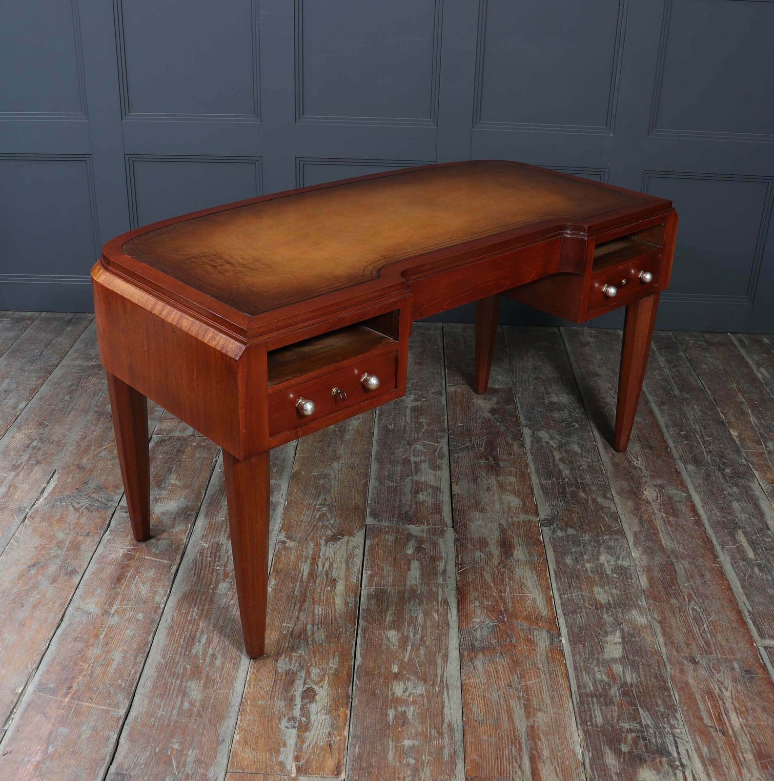 photo buy French Art Deco Desk In Mahogany And Satinwood