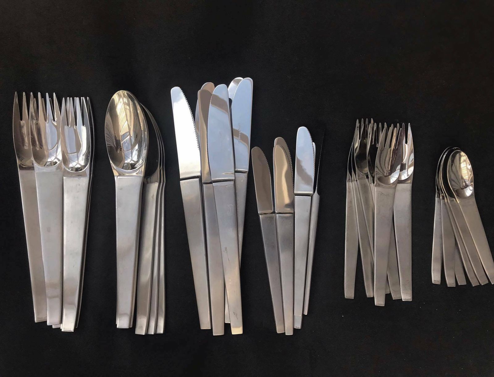 Modernist Flatware Set Carl Auböck Design For Morinox And Amboss 50s Post Modern Lunik 2060 Modern Austrian Design Wedding Luxury Gift photo furniture