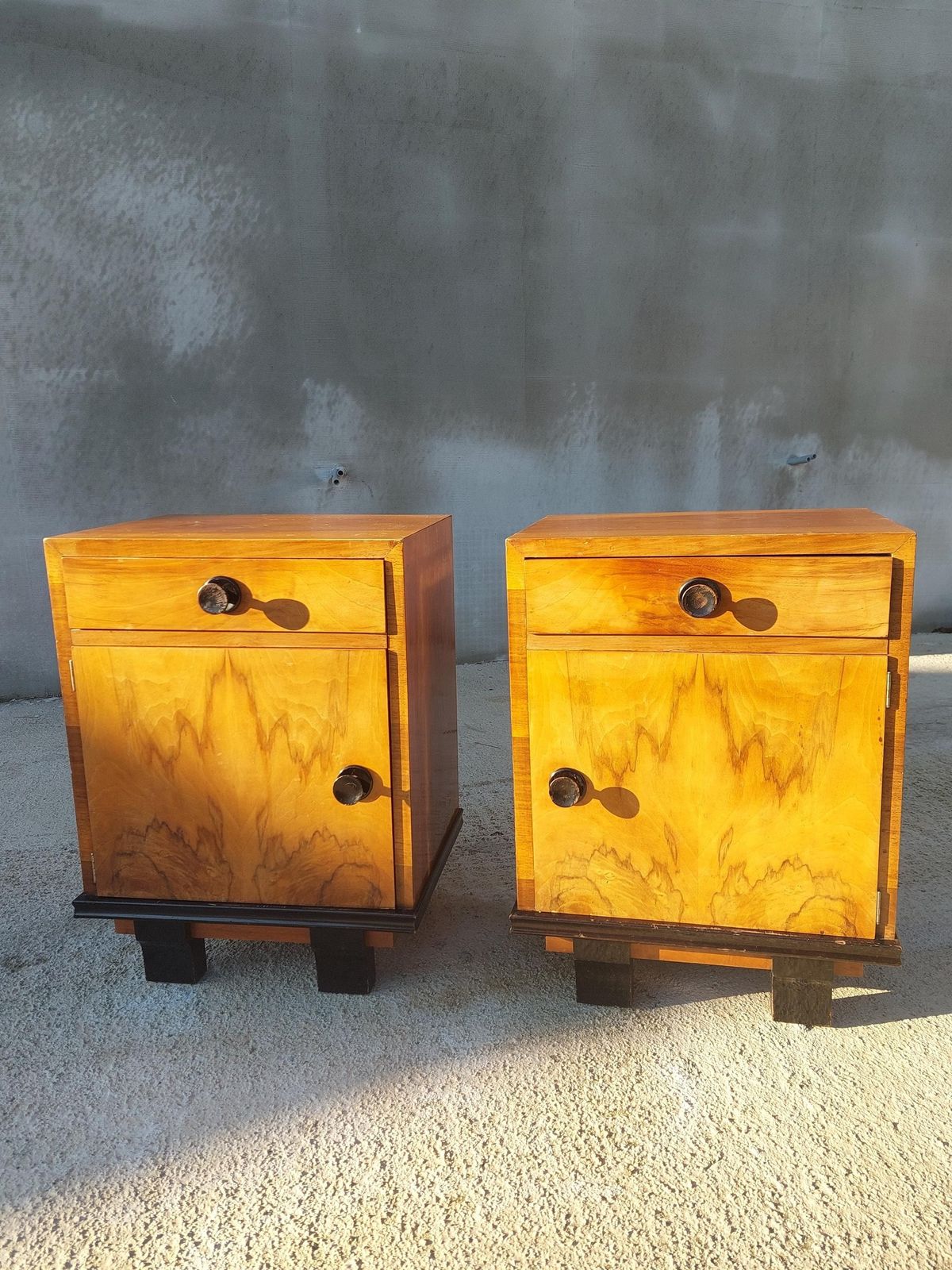 Art Deco Nightstands / Pair /Art Deco Furniture/Art Deco/Antique Nightstands/ Vintage Nightstands/Vintage Furniture/Vintage Nightstands/30's