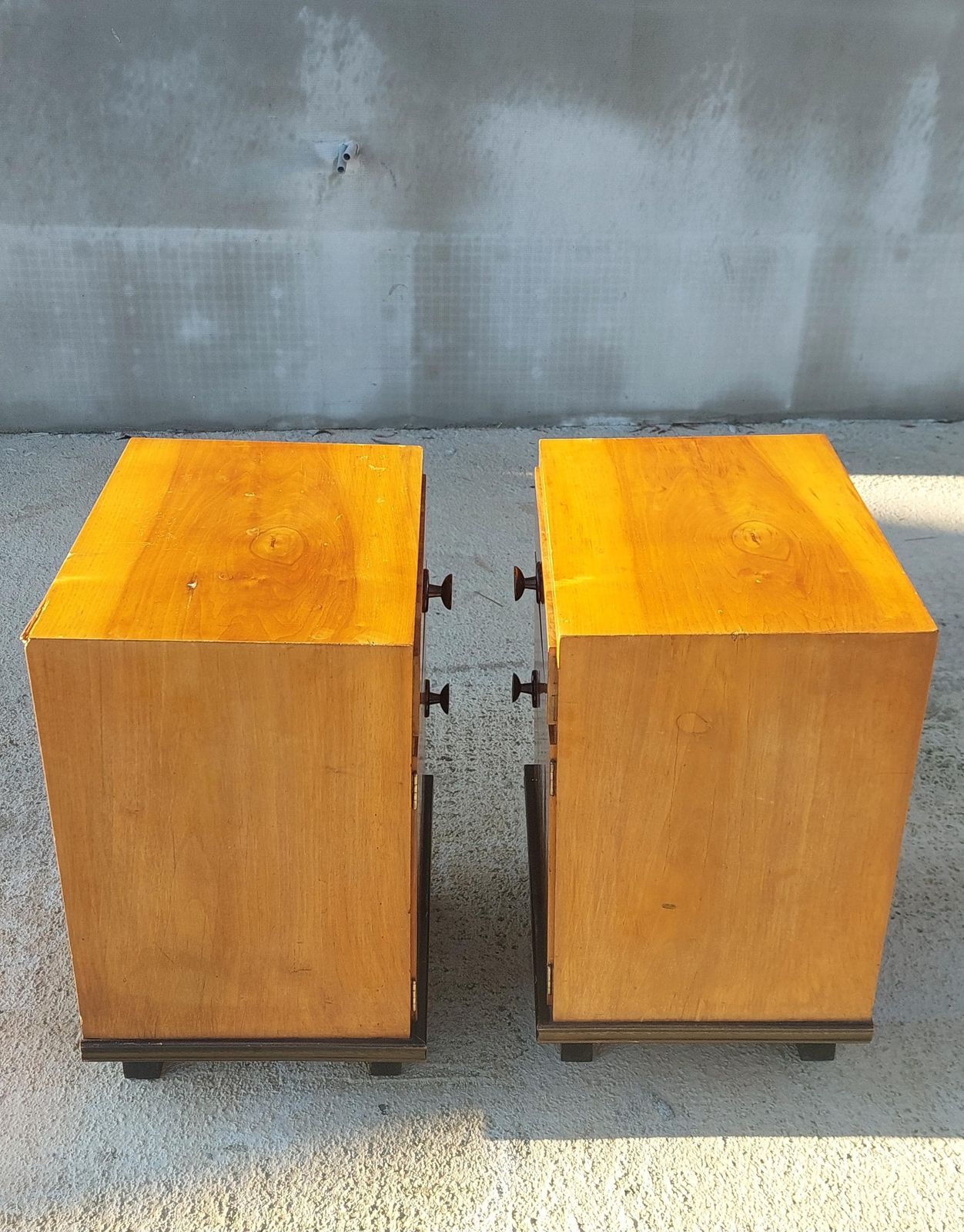 Art Deco Nightstands / Pair /Art Deco Furniture/Art Deco/Antique Nightstands/ Vintage Nightstands/Vintage Furniture/Vintage Nightstands/30's photo Furniture