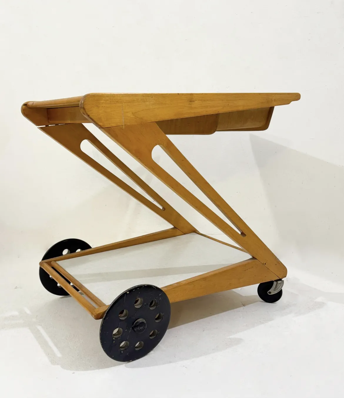 Bar Cart ” Mobilo Pe03″ By Cees Braakman For Pastoe, 1950s photo for sale