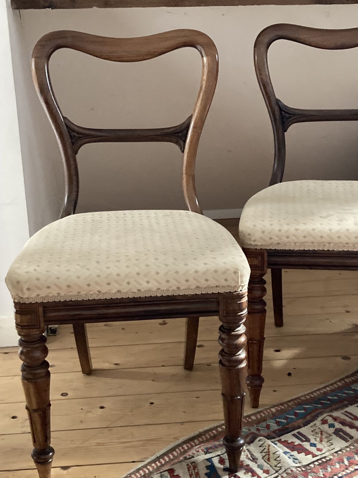 Set Of 6 William IV Kidney Back Chairs In Rosewood , Circa 1835