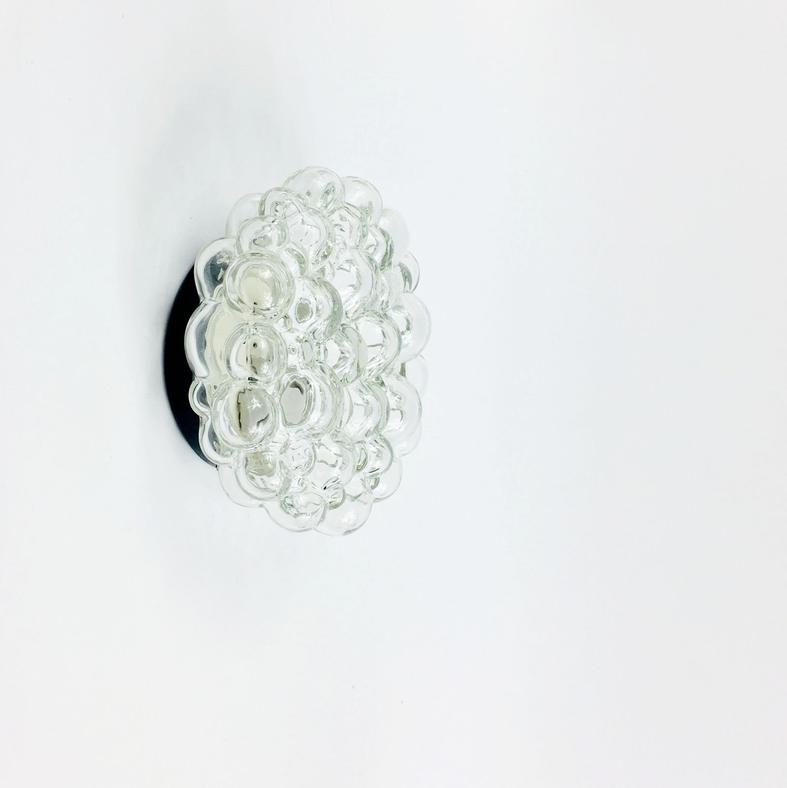 Paar Mid Century Bubble Glass Wandlampen Van Helena Tynell Voor Limburg, Duitsland, Jaren 1960 photo furniture