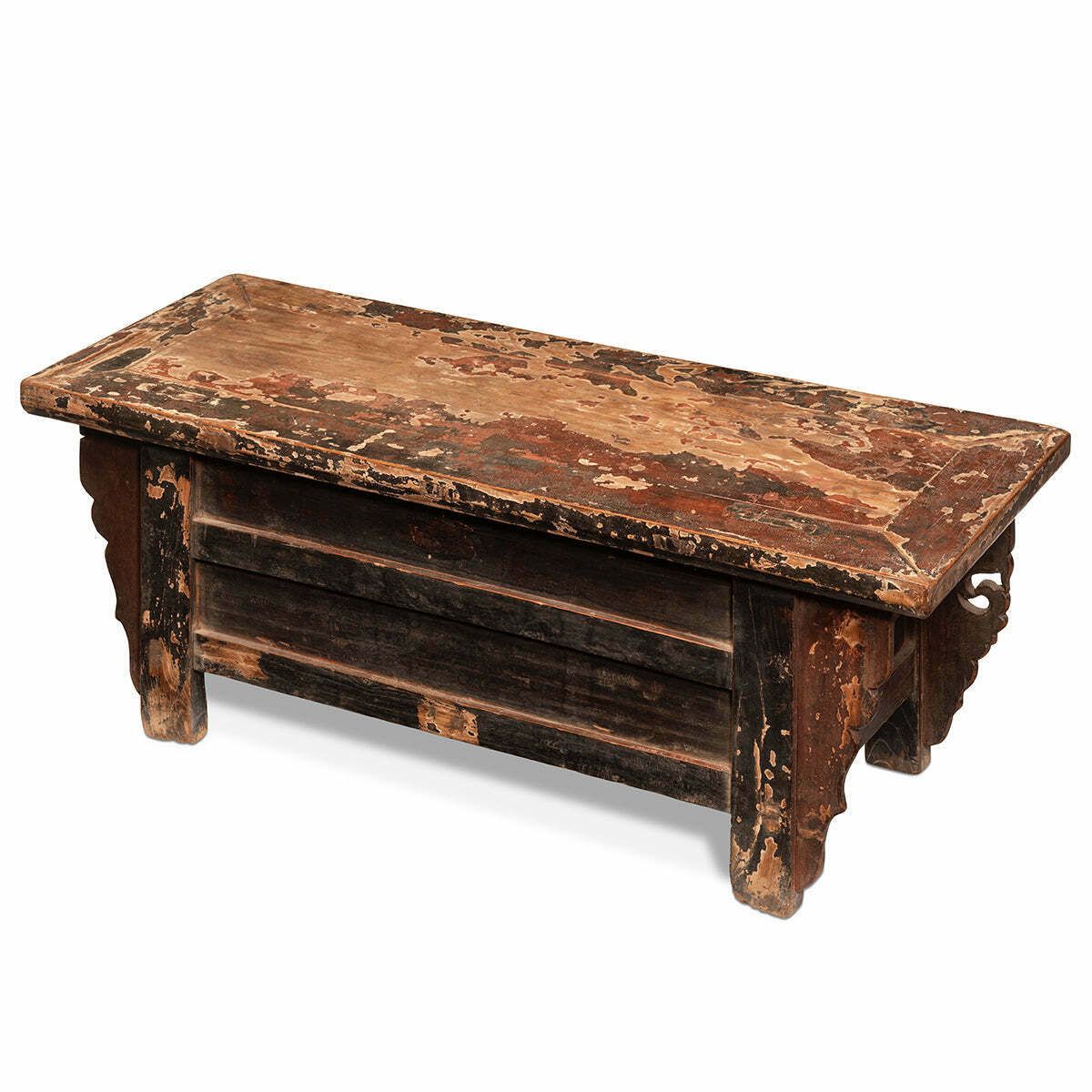 Carved Antique Shaanxi Kang Table photo vinterior
