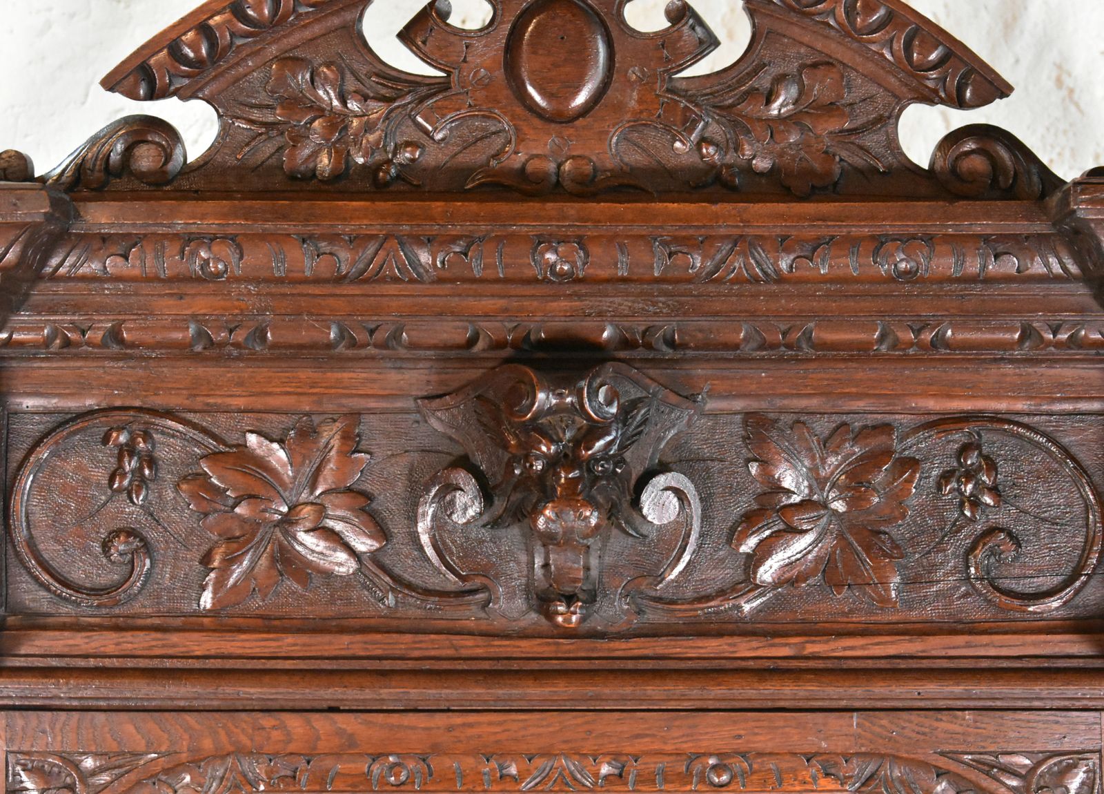 French Oak Hunt Display Cabinet Louis XIII Style photo 3150.0