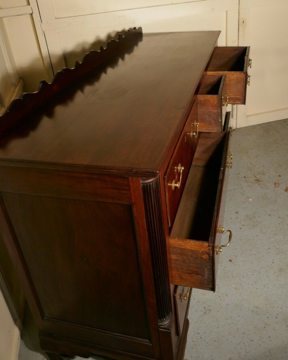 Large George III Lancashire Chest Of Drawers, Dresser photo for sale