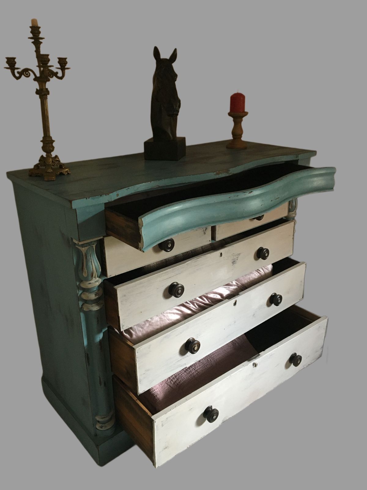 Large Painted French Chest Of Drawers photo 795.0