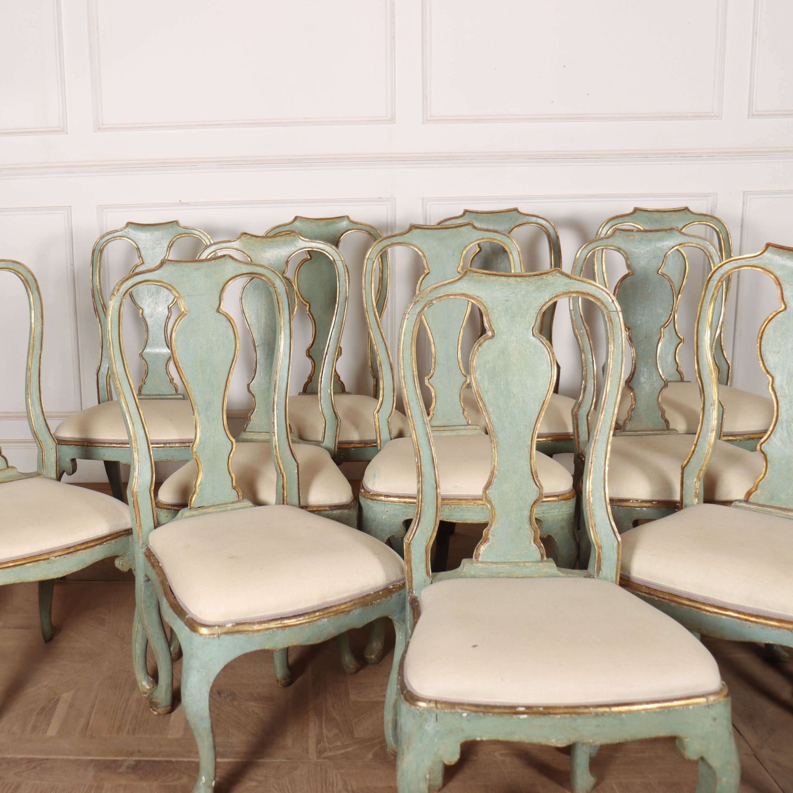Set Of 12 18th Century Italian Dining Chairs photo furniture